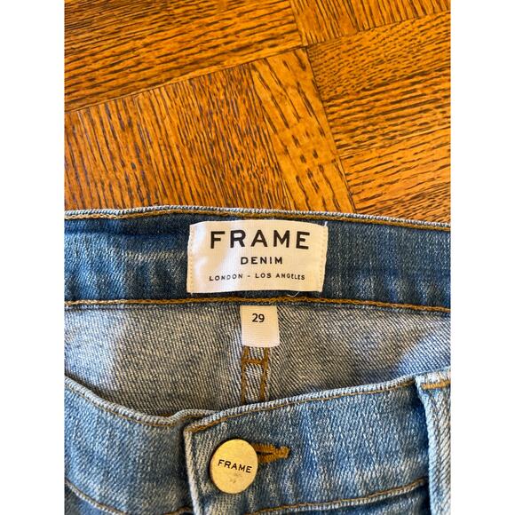 FRAME Le Garçon distressed jeans size 29 - Picture 2 of 6